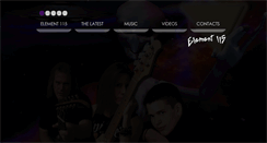 Desktop Screenshot of element115theband.com