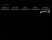 Tablet Screenshot of element115theband.com